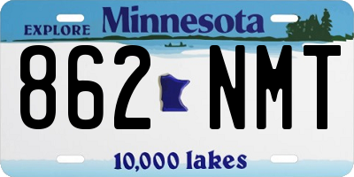 MN license plate 862NMT