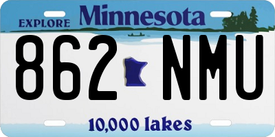 MN license plate 862NMU
