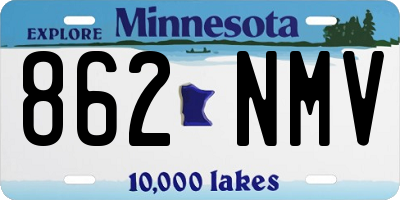 MN license plate 862NMV