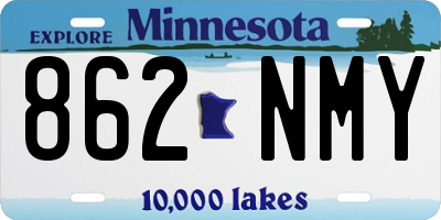 MN license plate 862NMY