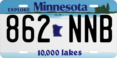 MN license plate 862NNB