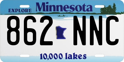MN license plate 862NNC