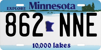 MN license plate 862NNE