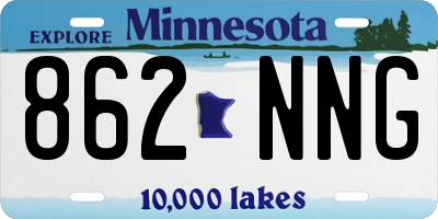 MN license plate 862NNG