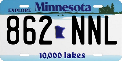 MN license plate 862NNL