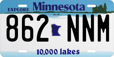 MN license plate 862NNM