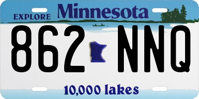 MN license plate 862NNQ