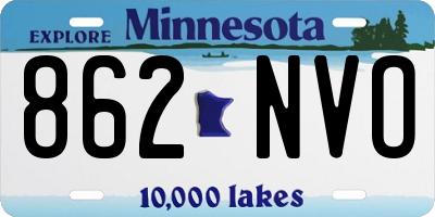 MN license plate 862NVO