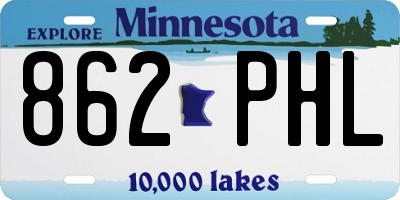MN license plate 862PHL