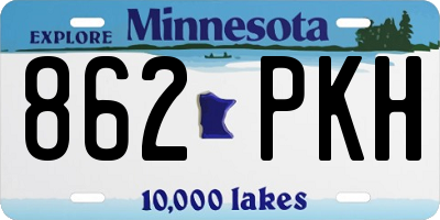 MN license plate 862PKH