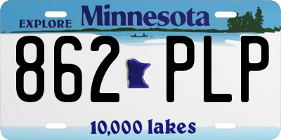 MN license plate 862PLP