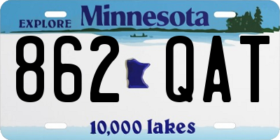 MN license plate 862QAT