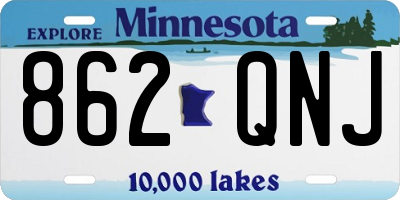 MN license plate 862QNJ