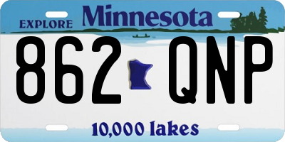 MN license plate 862QNP