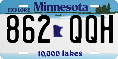 MN license plate 862QQH