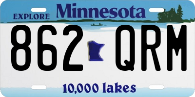 MN license plate 862QRM