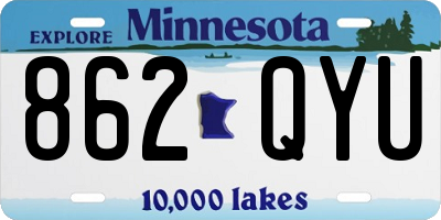 MN license plate 862QYU