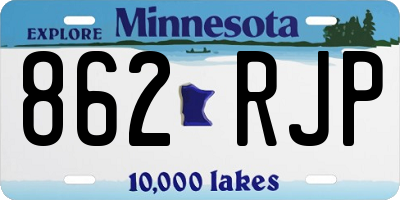 MN license plate 862RJP