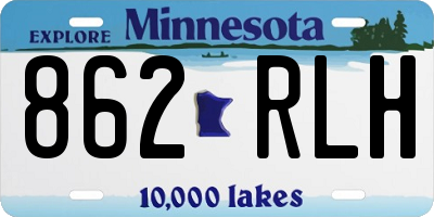 MN license plate 862RLH