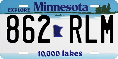 MN license plate 862RLM