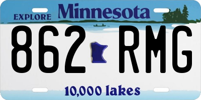 MN license plate 862RMG