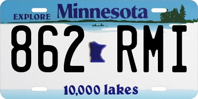 MN license plate 862RMI