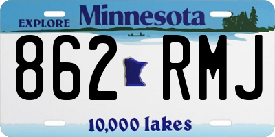 MN license plate 862RMJ