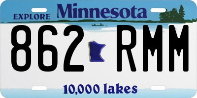 MN license plate 862RMM