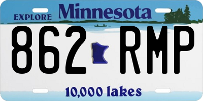 MN license plate 862RMP