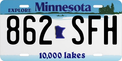 MN license plate 862SFH