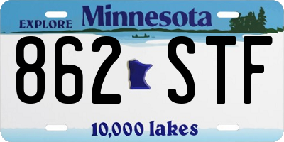 MN license plate 862STF