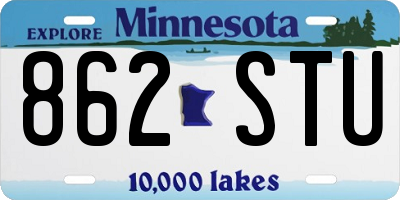 MN license plate 862STU