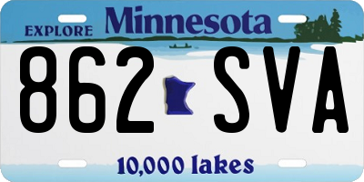 MN license plate 862SVA