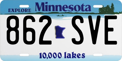 MN license plate 862SVE