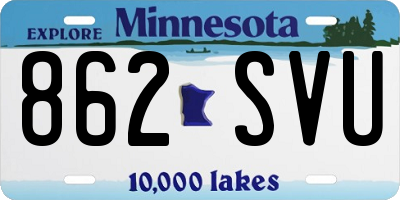 MN license plate 862SVU