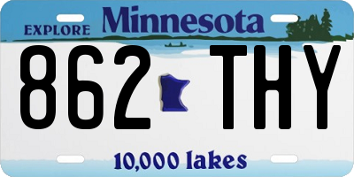 MN license plate 862THY