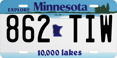 MN license plate 862TIW