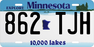 MN license plate 862TJH
