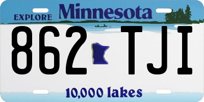 MN license plate 862TJI