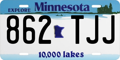MN license plate 862TJJ