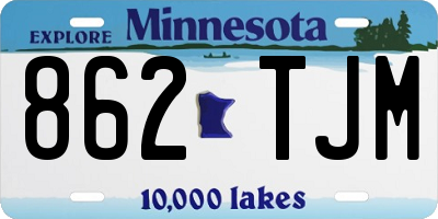 MN license plate 862TJM