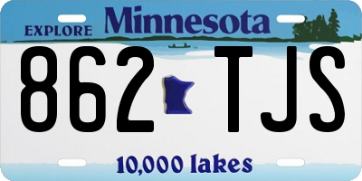 MN license plate 862TJS