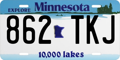 MN license plate 862TKJ