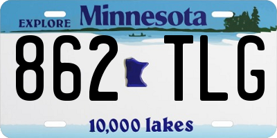 MN license plate 862TLG