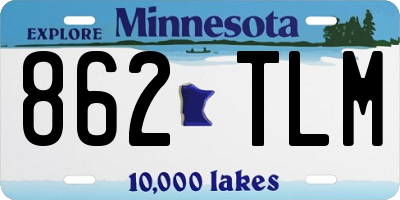 MN license plate 862TLM