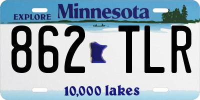 MN license plate 862TLR