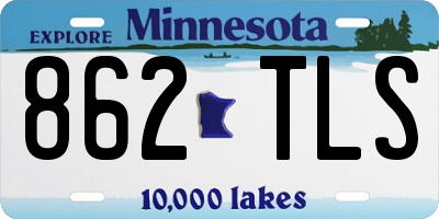 MN license plate 862TLS