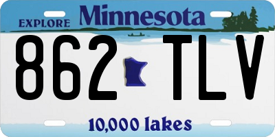 MN license plate 862TLV