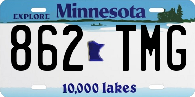 MN license plate 862TMG