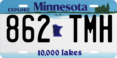 MN license plate 862TMH